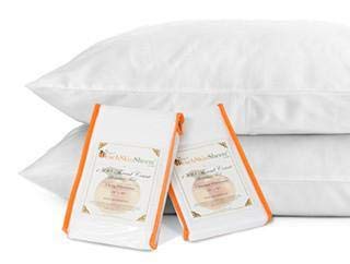 PeachSkinSheets Night Sweats: The Original 1500tc Soft Standard Pillowcase Set Almond (Ivory)