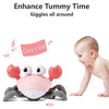 control future Crawling Crab Baby Toy - Infant Tummy Time Toys 3 4 5 6 7 8 9 10 11 12 Babies Boy 3-6 6-12 Learning Crawl 9-12 12-18 Walking Toddler 36 Months Old Music Development 1st Birthday Gifts