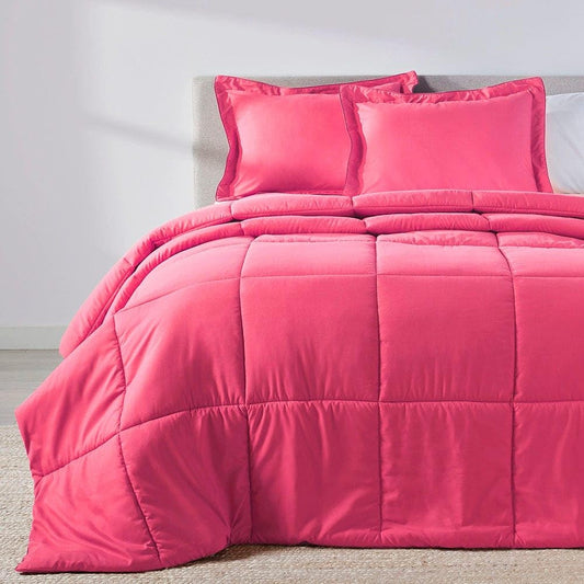 PeachSkinSheets Night Sweats: The Original 1500TC Soft Super Full/XL Full Oversized Comforter Set Deep Crimson Red