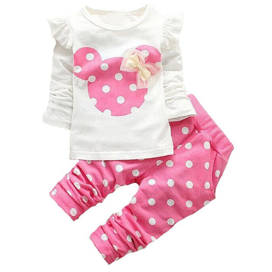 Baby Girl Clothes Infant Outfits Set 2 Pieces Long Sleeved Tops + Pants