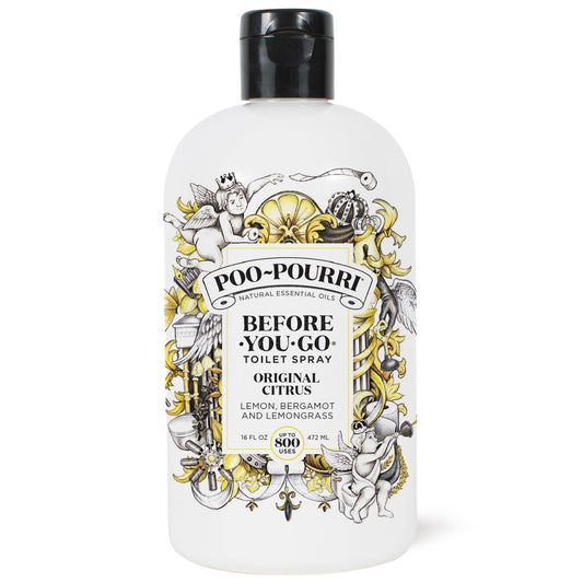 Poo-Pourri Before-You-Go Toilet Spray, Original Citrus, 2 Fl Oz - Lemon, Bergamot and Lemongrass
