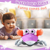 control future Crawling Crab Baby Toy - Infant Tummy Time Toys 3 4 5 6 7 8 9 10 11 12 Babies Boy 3-6 6-12 Learning Crawl 9-12 12-18 Walking Toddler 36 Months Old Music Development 1st Birthday Gifts