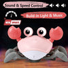 control future Crawling Crab Baby Toy - Infant Tummy Time Toys 3 4 5 6 7 8 9 10 11 12 Babies Boy 3-6 6-12 Learning Crawl 9-12 12-18 Walking Toddler 36 Months Old Music Development 1st Birthday Gifts