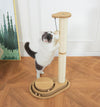 Made4Pets Cat Scratching Post Cat Scratcher Kitten Toys for Indoor Cats Wooden Ball Track Two-Layer Modern Sisal 17.7&quot; Tall Scratch Post Interactive Toy with Dangling Ball