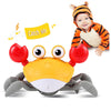 control future Crawling Crab Baby Toy - Infant Tummy Time Toys 3 4 5 6 7 8 9 10 11 12 Babies Boy 3-6 6-12 Learning Crawl 9-12 12-18 Walking Toddler 36 Months Old Music Development 1st Birthday Gifts