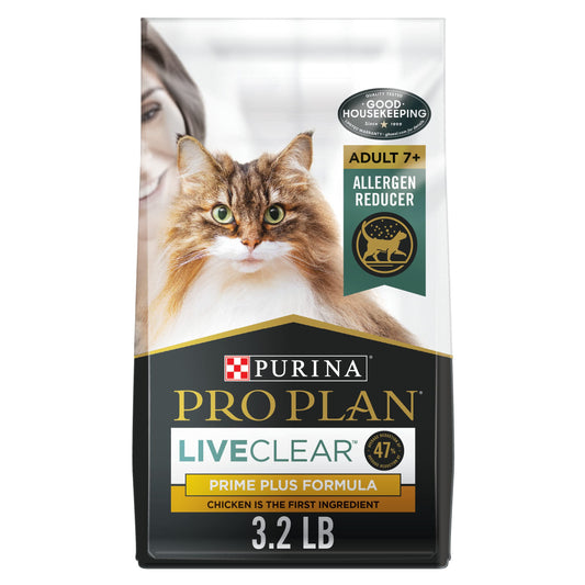 Purina Pro Plan Allergen Reducing, High Protein Cat Food, LIVECLEAR Salmon and Rice Formula - 3.5 lb. Bag